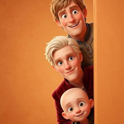 3D мультяшный портрет в стиле Pixar по загруженному фото