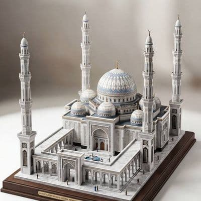 Миниатюрная мечеть на коллекционной подставке