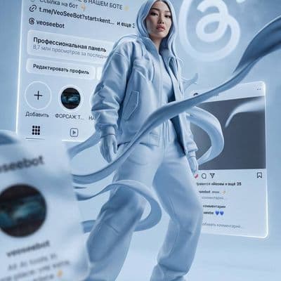 Футуристическая 3D сцена с персонажем по фото, гиперреалистичный портрет