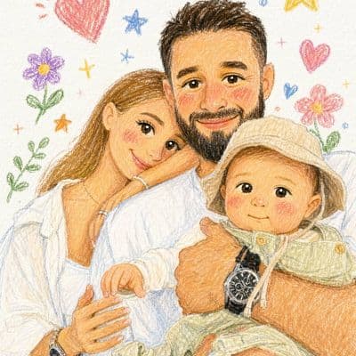 Детский рисунок мелками в пастельных тонах