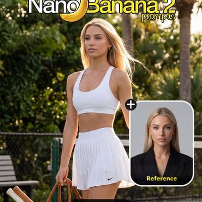 Спортивная фотосессия на теннисном корте