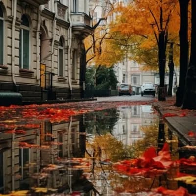 Промпт осень в Санкт-Петербурге