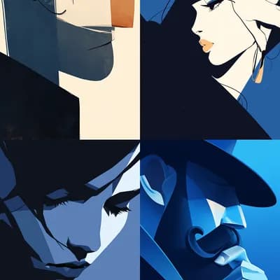 vector character illustration, in the style of min...