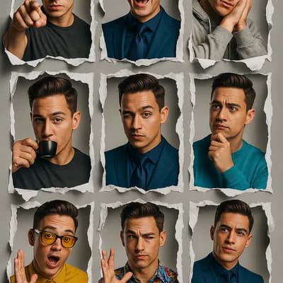 Dynamic Personality Collage – AI Prompt 