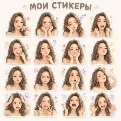 🏷️И вновь крутой промпт со стикерами