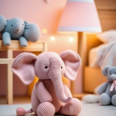 ✏  Realistic photo a cozy photograph of a handmade knitted t