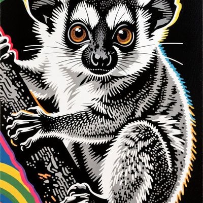 ✏  Tarsier, by Thomas Mariano, 35mm film, grainy, very detai