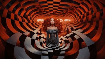 Оптическая иллюзия в стиле Эшера