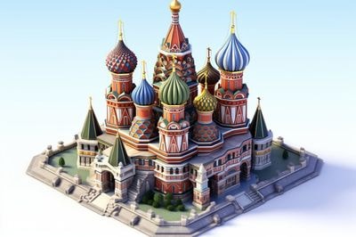 Собор Василия Блаженного в изометрии