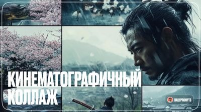 Кинематографический коллаж одного персонажа