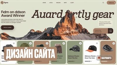 Концепт лендинга с крупным первым экраном