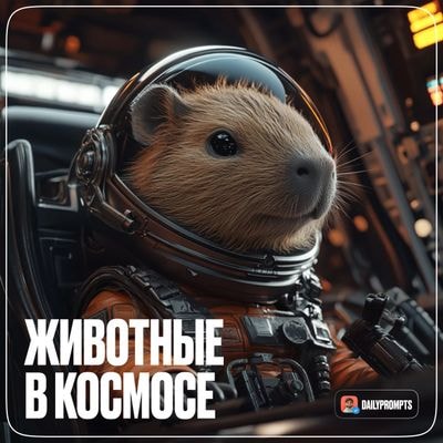 Робот-животное на космическом корабле