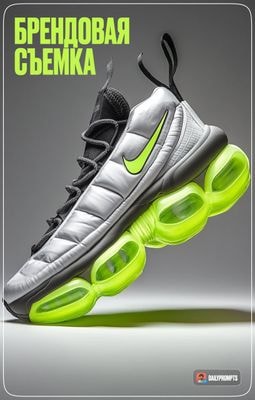 Футуристичная предметная съёмка Nike
