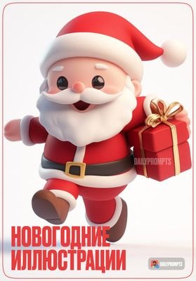 Новогодняя 3D композиция с елкой и снеговиком