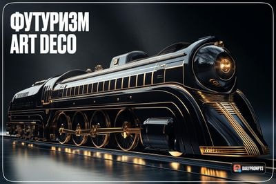 Футуристичный объект в стиле ар-деко
