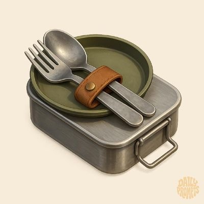 Изометрическая иконка походного снаряжения