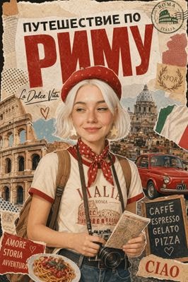 Туристический коллаж о Риме по фотографии
