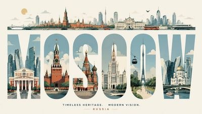 Москва внутри огромных букв