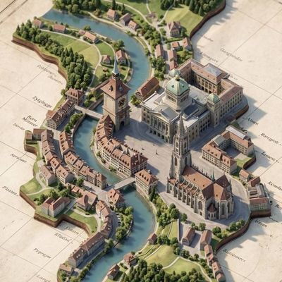 Create a highly detailed, photorealistic miniature diorama Istanbul in the form 