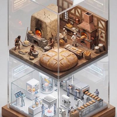 Create a hyper-realistic isometric 3D diorama in the format of a museum expositi
