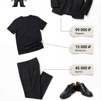Create a clean minimalist fashion infographic based on a downloaded reference ph