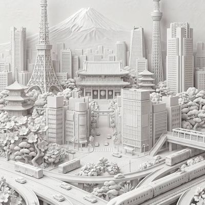 1.Вставляем промт,в скобках прописываем Ваш город:A highly detailed 3D bas-relie