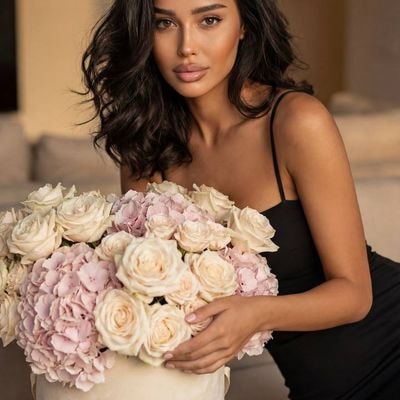 Photorealistic premium portrait of the model, completely based on a photo refere