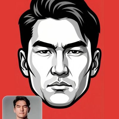 Create a high-contrast vector mascot illustration based strictly on the uploaded