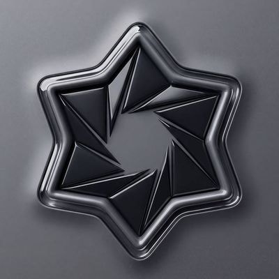 Luxurious 3D render with deep embossed plastic and glossy contour.