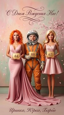Открытка на день рождения с известными личностями