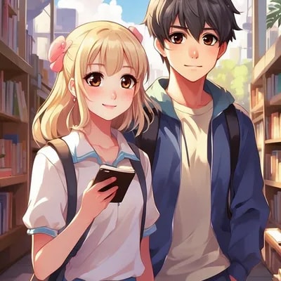 Промпт аниме подростков, одетых в японскую школьную форму