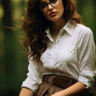 Промпт девушки в очках
