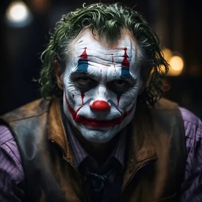 Промпт Джокер, крупный план