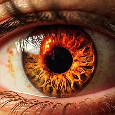 Промпт глаза, макросъемка