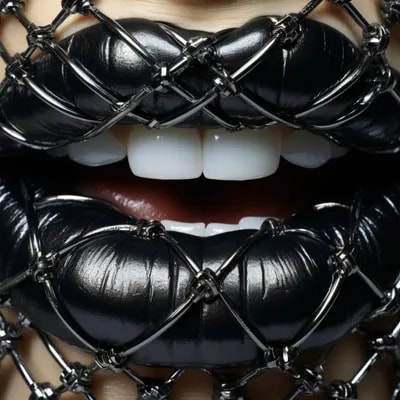 Промпт губы, макросъемка