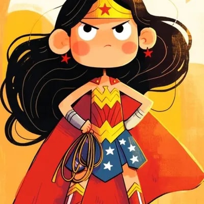 Промпт карикатуры на персонаж или объект в стиле Джима Вудринга