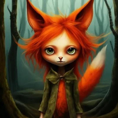Промпт лесная фея, девочка кошка