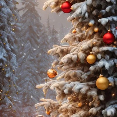 Промпт новогодний с темным фоном