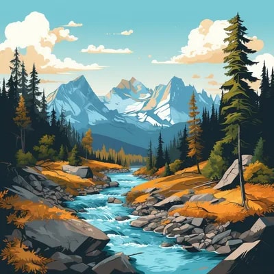 Промпт в векторном стиле