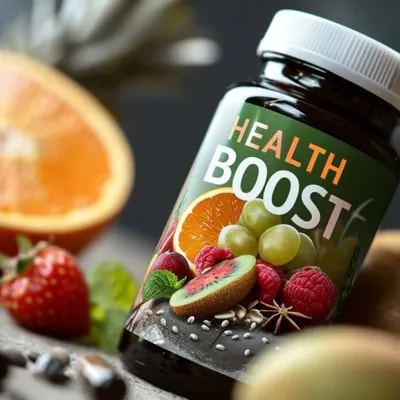 Промпт витамины с надписью