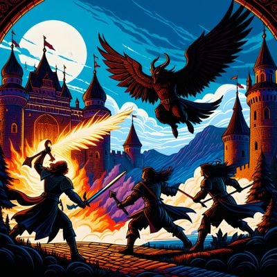 Юные герои против Тёмного крылатого владыки