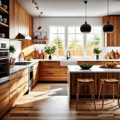 Современная кухня с персонализированными шкафами IKEA