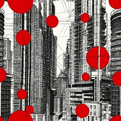 Конструктивистский набросок Москва-Сити