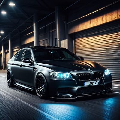 Чёрный BMW M5 F10 с агрессивным тюнингом