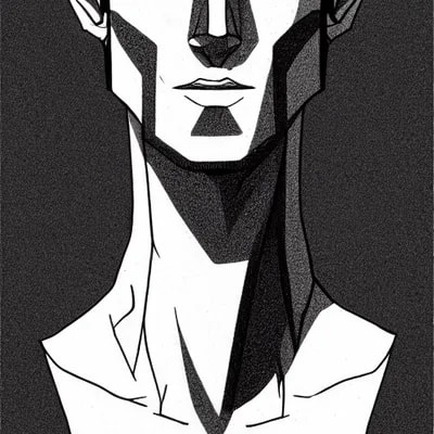 young man with long face, with clean shaven short ...