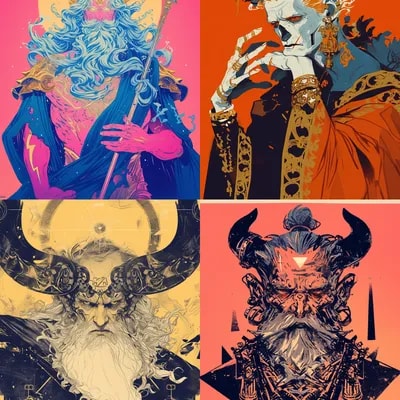 Baroque punk type halloween party design of the ch...