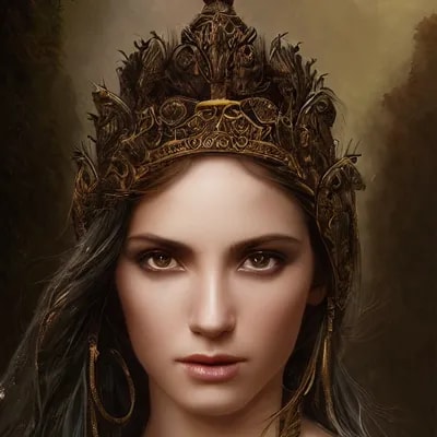 a matte painting of an insanely beautiful female g...