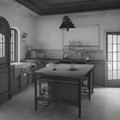 1 9 3 0 s kitchen l : : close shot : : 3 5 mm, rea...