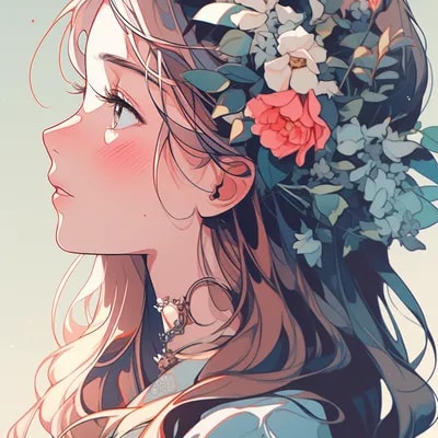 drawing an artistic digital image of a girl that h...