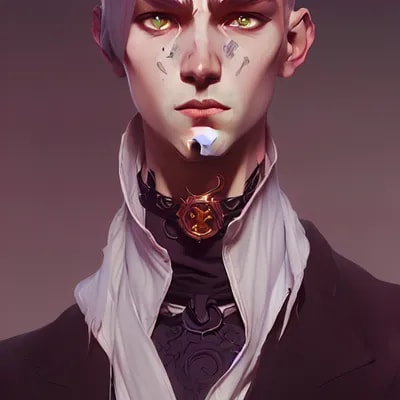 Full height Portrait of young male (villain), cent...